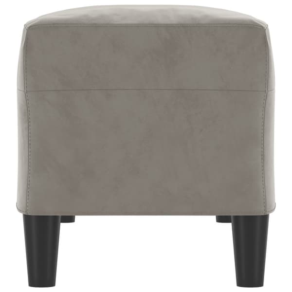 vidaXL Bänk ljusgrå 100x35x41 cm sammet