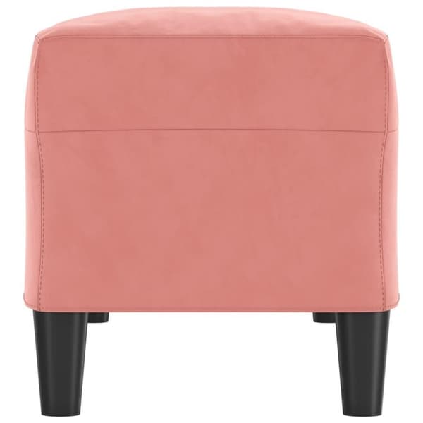vidaXL Bänk rosa 100x35x41 cm sammet