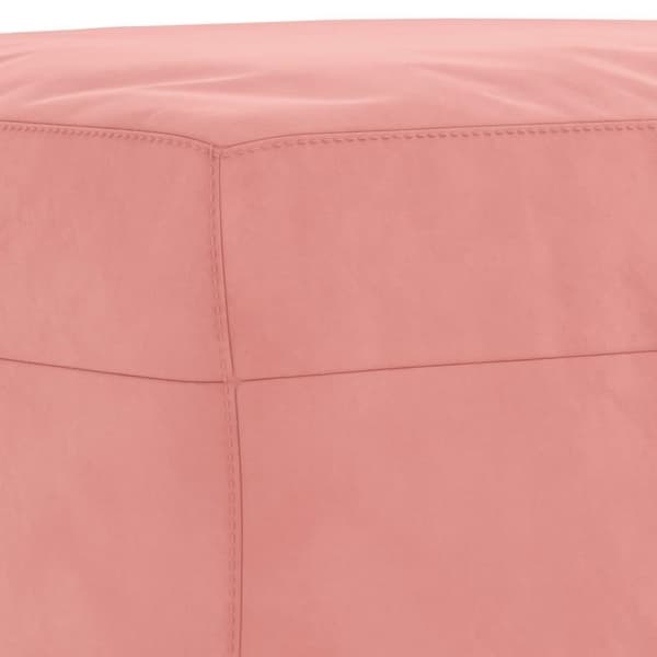 vidaXL Bänk rosa 100x35x41 cm sammet