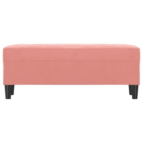 vidaXL Bänk rosa 100x35x41 cm sammet