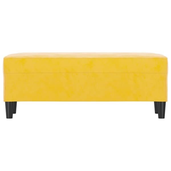 vidaXL Bänk gul 100x35x41 cm sammet