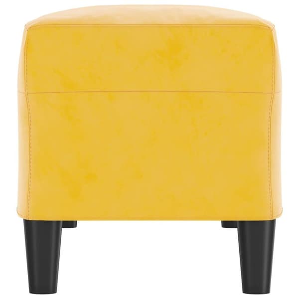 vidaXL Bänk gul 100x35x41 cm sammet