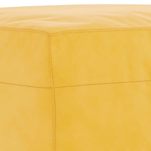 vidaXL Bänk gul 100x35x41 cm sammet