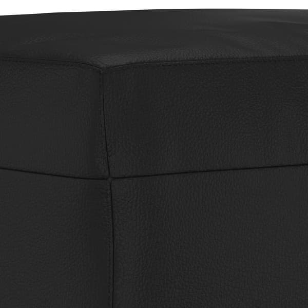 vidaXL Bänk svart 100x35x41 cm konstläder