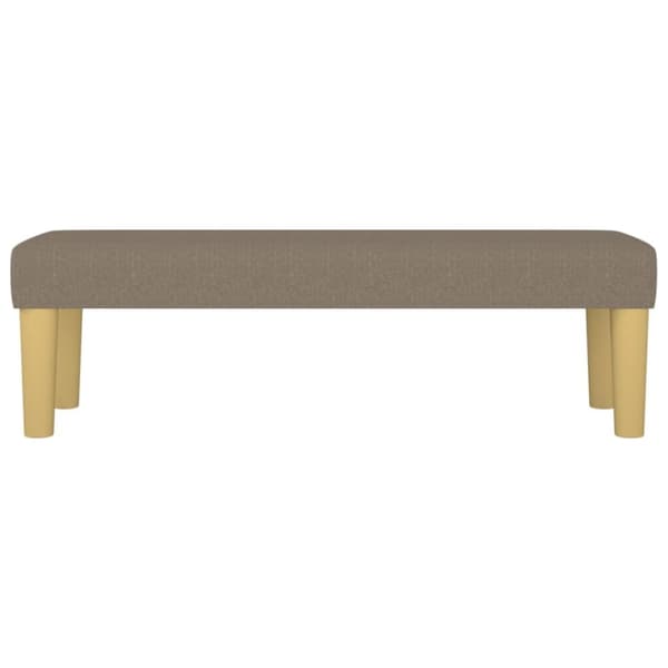 vidaXL bænk 100x30x30 cm stof gråbrun