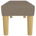 Miniatyrbillede 4 af 8: vidaXL bænk 100x30x30 cm stof gråbrun
