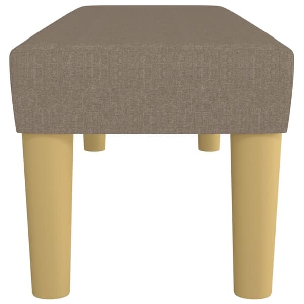 vidaXL bænk 100x30x30 cm stof gråbrun