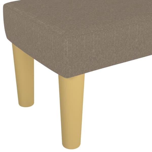 vidaXL bænk 100x30x30 cm stof gråbrun