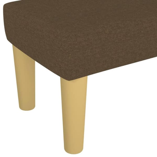 vidaXL Bänk mörkbrun 100x30x30 cm tyg