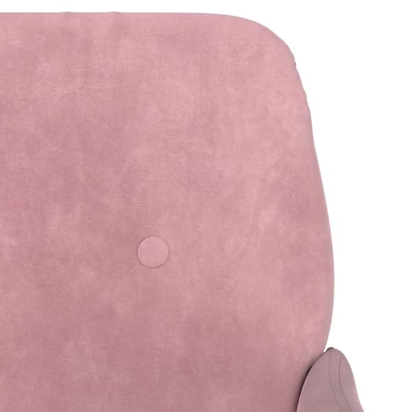 vidaXL Bänk rosa 108x79x79 cm sammet