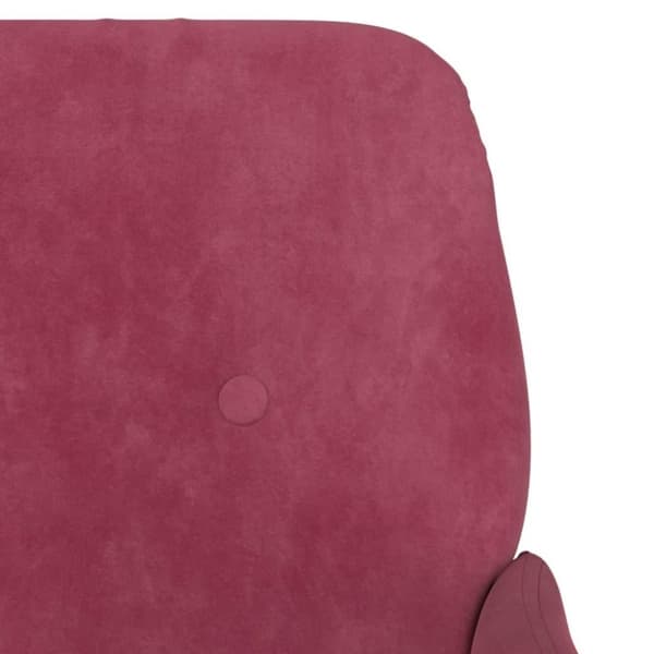 vidaXL Bänk vinröd 108x79x79 cm sammet