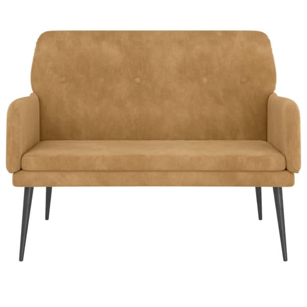 vidaXL Bänk bun 108x79x79 cm sammet