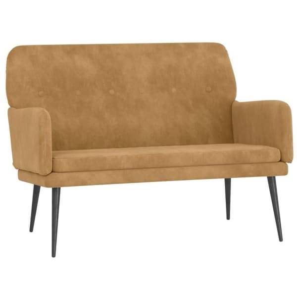 vidaXL Bänk bun 108x79x79 cm sammet