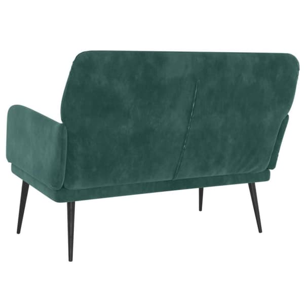 vidaXL bænk 108x79x79 cm fløjl mørkegrøn