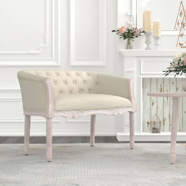 vidaXL bænk 98x56x69 cm stof