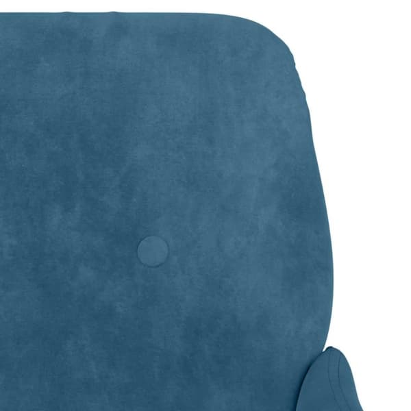 vidaXL bænk 108x79x79 cm velour blå