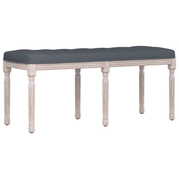 vidaXL Bänk mörkgrå 110x40x49 cm sammet