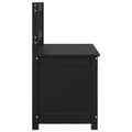 Miniatyrbillede 6 af 9: vidaXL bænk 110x41x76,5 cm massivt fyrretræ Sort
