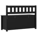 Miniatyrbillede 7 af 9: vidaXL bænk 110x41x76,5 cm massivt fyrretræ Sort