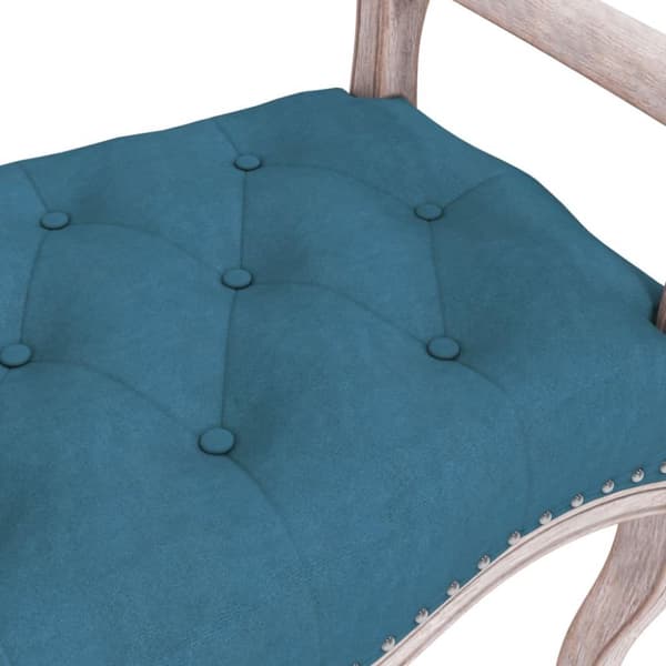 vidaXL Bänk blå 110x45x60 cm sammet