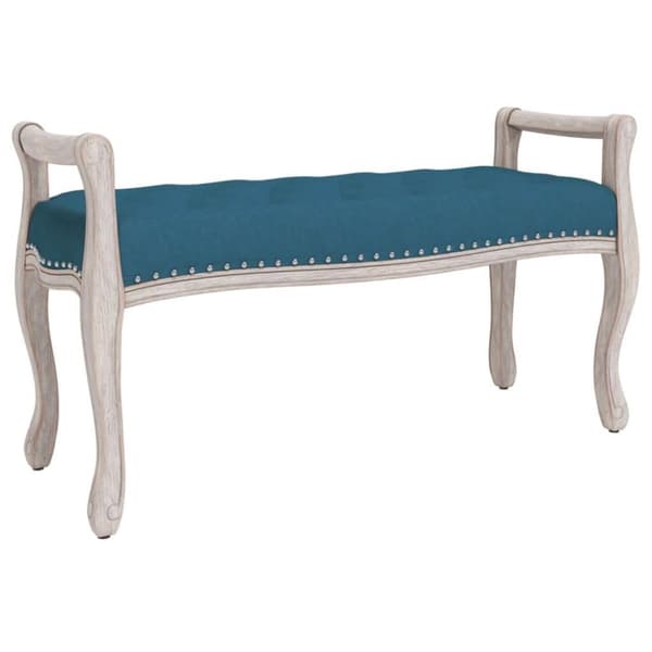 vidaXL Bänk blå 110x45x60 cm sammet