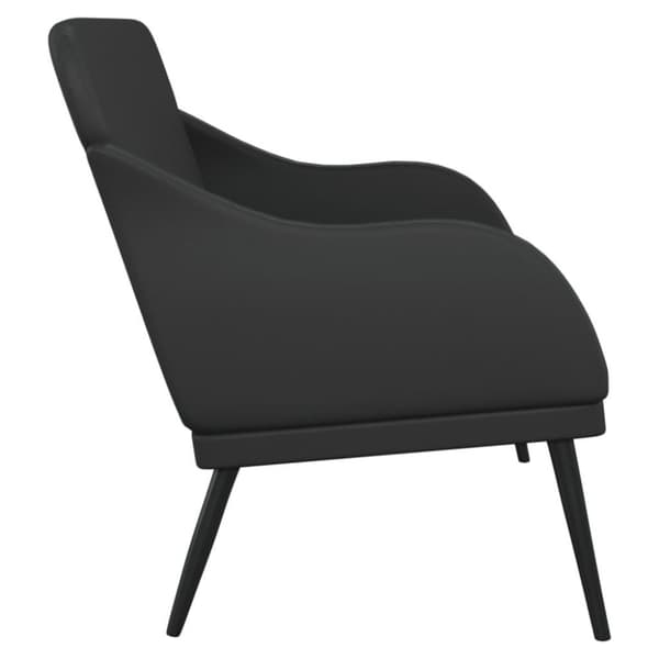vidaXL Bänk svart 110x76x80 cm konstläder