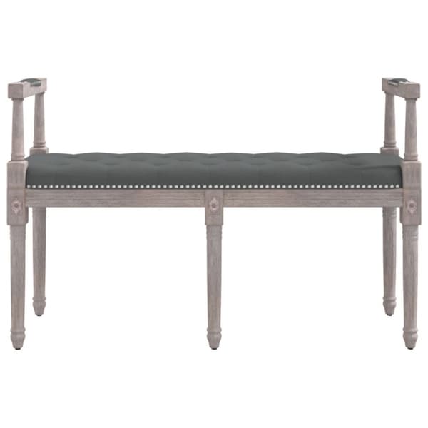 vidaXL Bänk mörkgrå 110x40x70 cm tyg