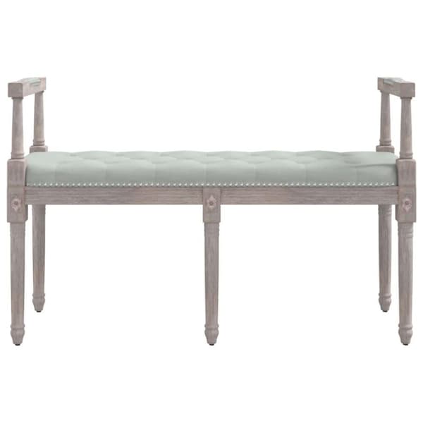 vidaXL Bänk ljusgrå 110x40x70 cm sammet