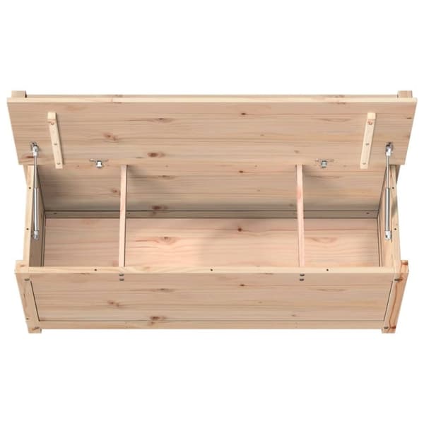 vidaXL Benk 110x41x76,5 cm heltre furu