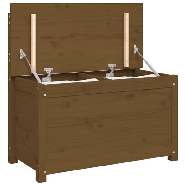 vidaXL Penkki hunajanruskea 80x41x77 cm täysi mänty