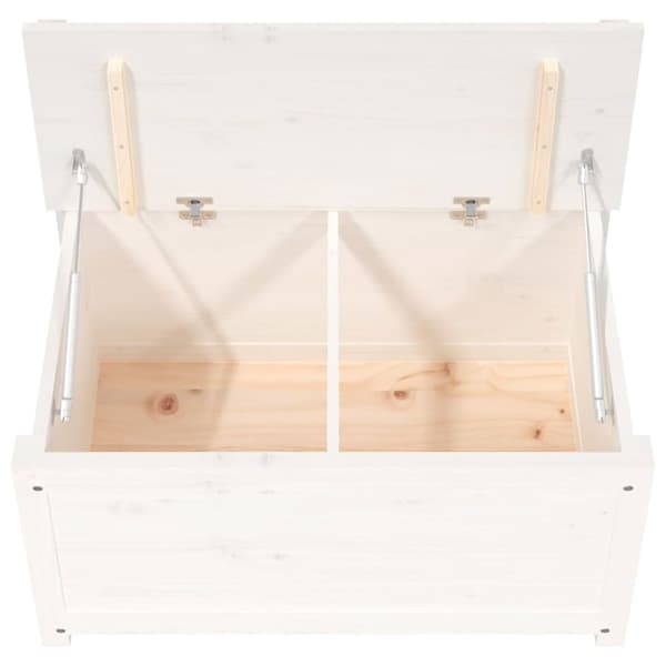 vidaXL Bänk vit 80x41x77 cm massiv furu