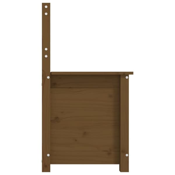 vidaXL Benk honningbrun 80x41x77 cm heltre furu