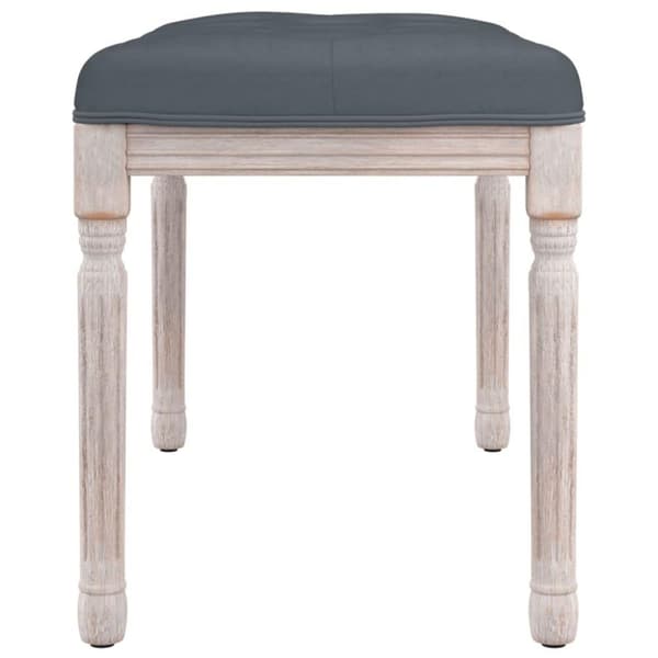 vidaXL bænk 80x40x49 cm velour mørkegrå
