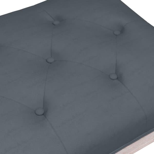 vidaXL bænk 80x40x49 cm velour mørkegrå