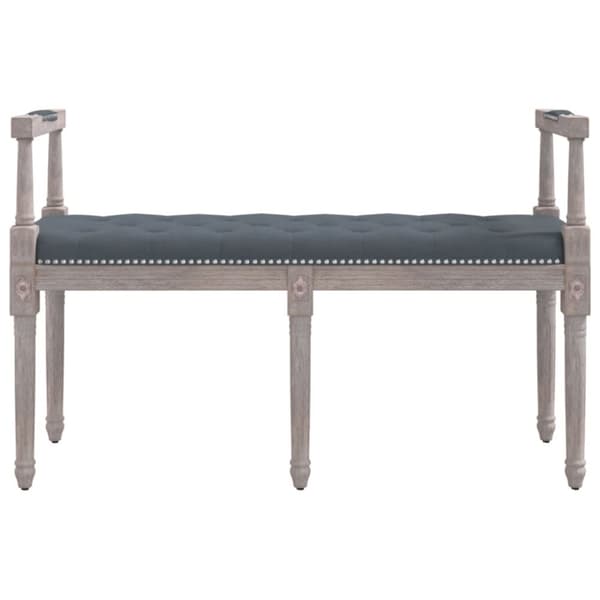 vidaXL bænk 110x40x70 cm velour mørkegrå