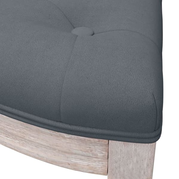 vidaXL bænk 110,5x45x49 cm velour mørkegrå