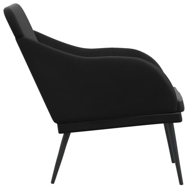 vidaXL bænk 110x76x80 cm velour sort