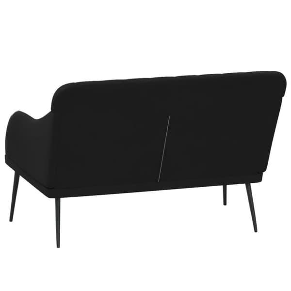 vidaXL bænk 110x76x80 cm velour sort
