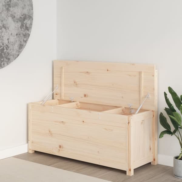 bænk 110x41x76,5 cm massivt fyrretræ