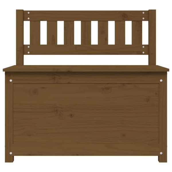 Bänk honungsbrun 80x41x77 cm massiv furu