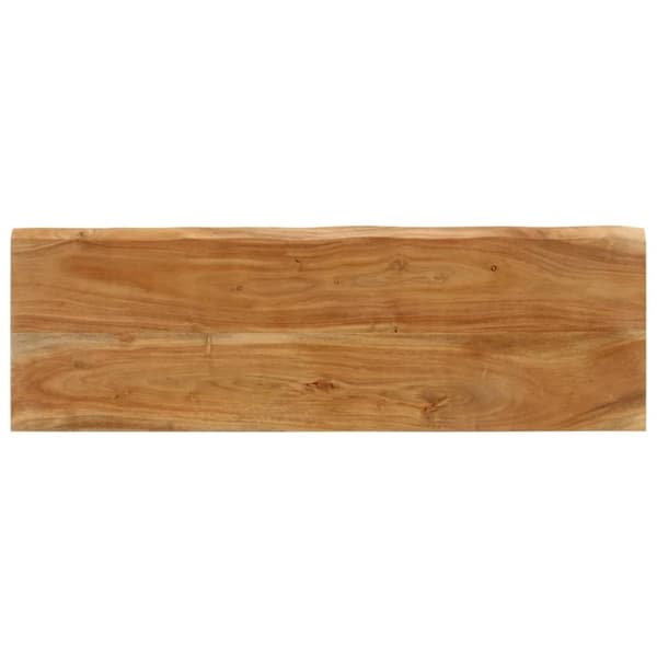 vidaXL Benk med naturlig kant 105 cm heltre akasie