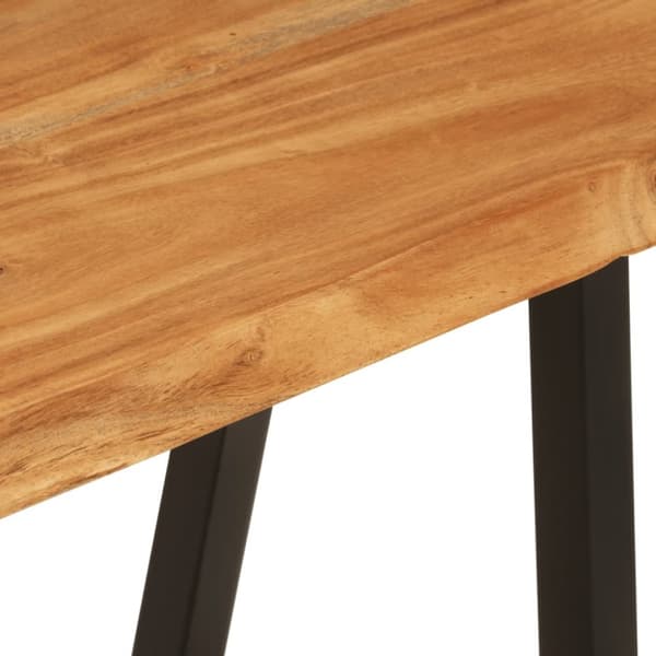 vidaXL Benk med naturlig kant 105 cm heltre akasie
