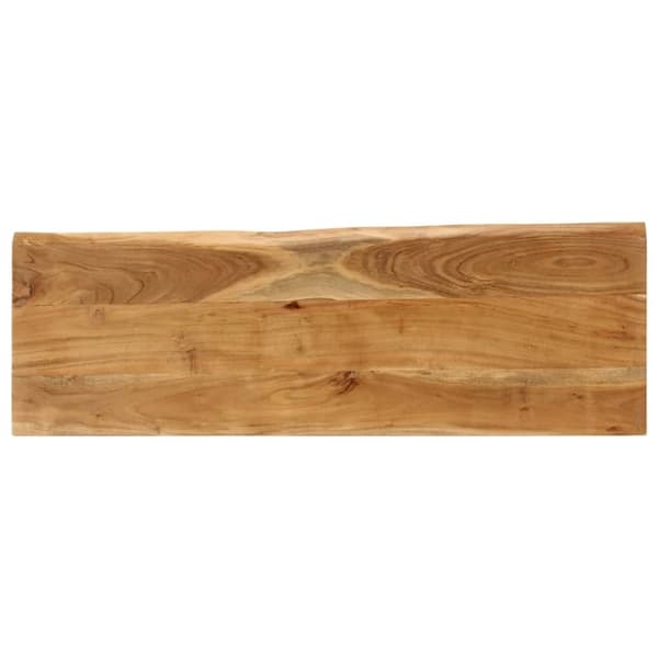 vidaXL Benk med naturlig kant 105 cm heltre akasie