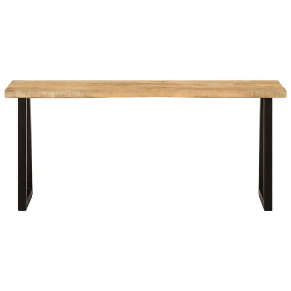 vidaXL Penkki elävillä reunoilla 105 cm täysi mangopuu -  Penkit