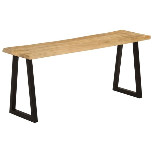 vidaXL Penkki elävillä reunoilla 105 cm täysi mangopuu -  Penkit
