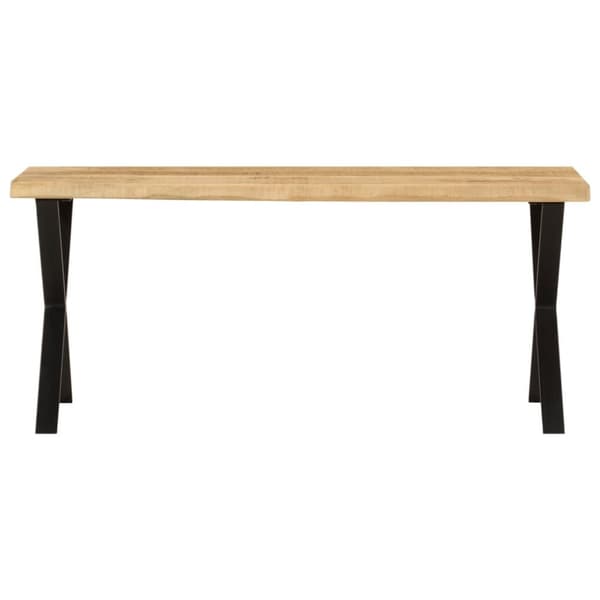 vidaXL Penkki elävillä reunoilla 105 cm täysi mangopuu -  Penkit