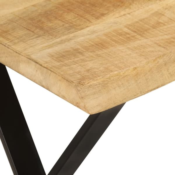 vidaXL Penkki elävillä reunoilla 105 cm täysi mangopuu -  Penkit