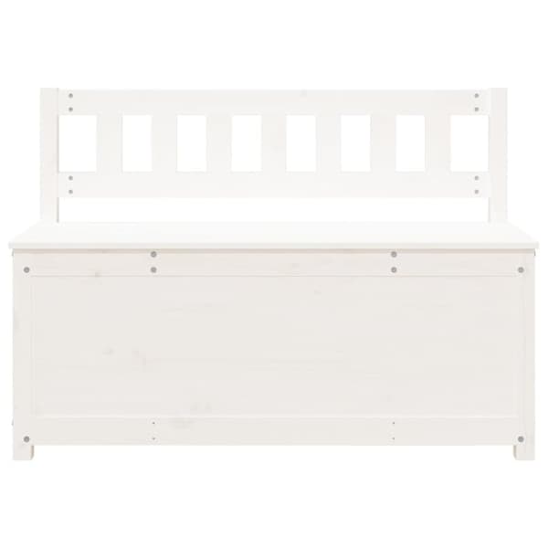 Penkki valkoinen 110x41x76,5 cm täysi mänty - Penkki - Penkit - Home & Living
