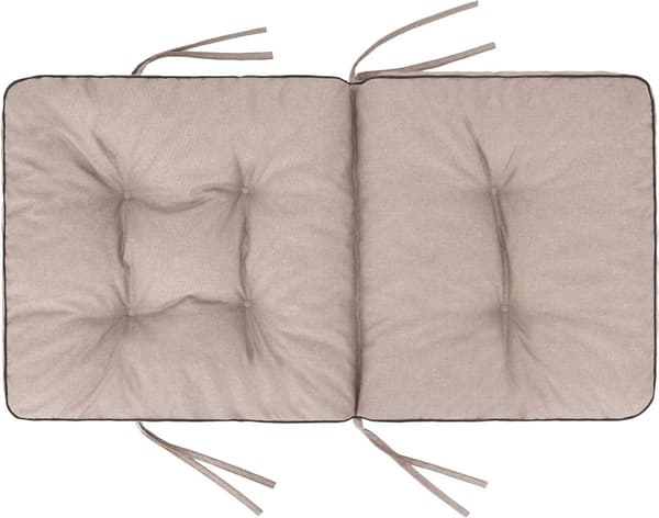 Bænkpude til havemøbler, sædehynde til indendørs/udendørs brug - Beige - 60 cm (1 stk)