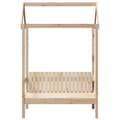 Miniatyrbilde 4 av 9: vidaXL Benk med tak 117,5x70x176,5 cm heltre furu